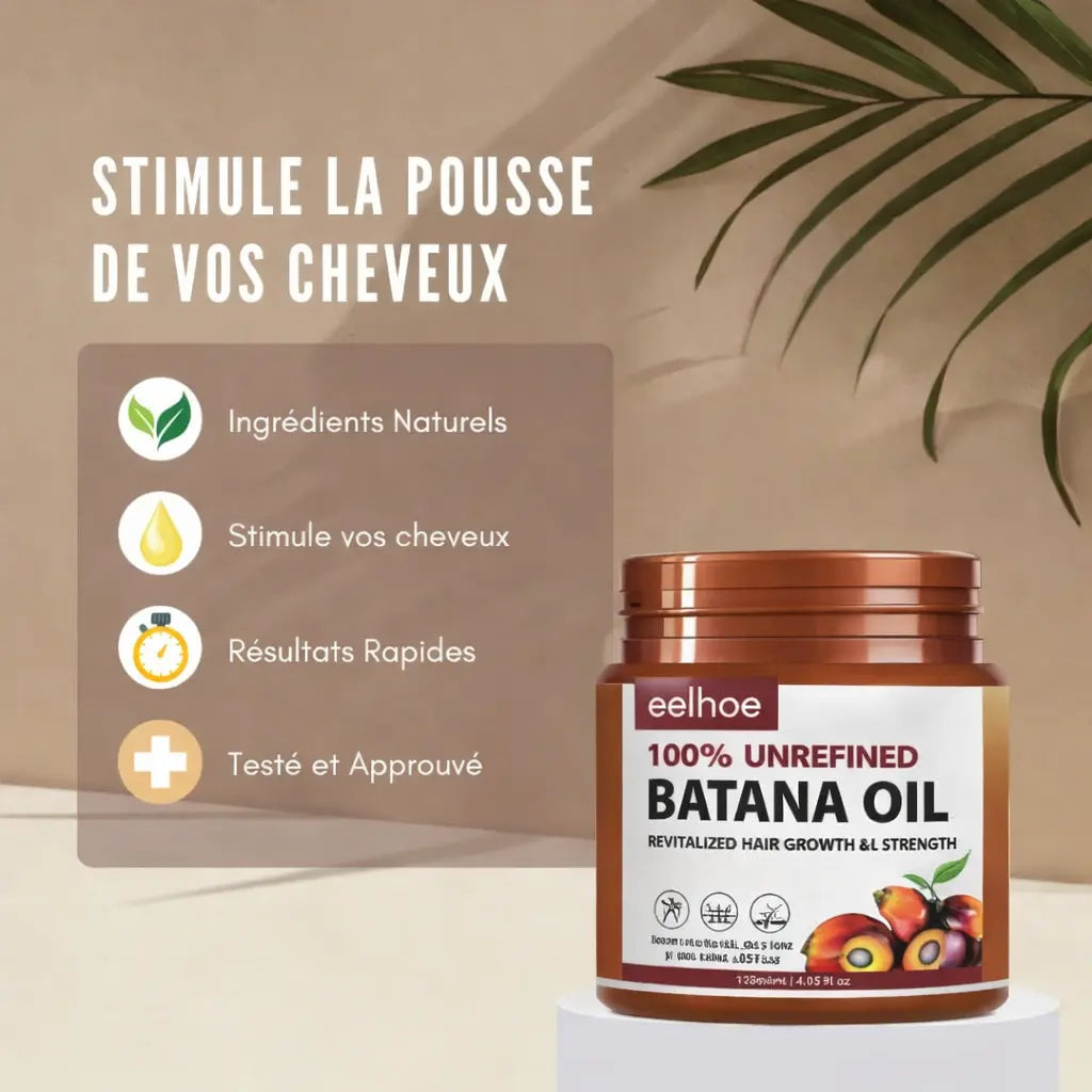 Huile de Batana™ 100% pure | L'huile de croissance des cheveux, de traitement capillaire pour tous les types de cheveux